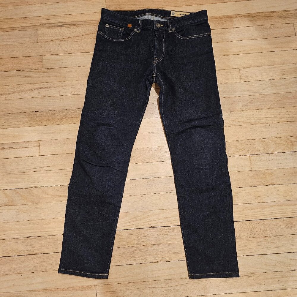 Alpinestars motorcycle padded Charlie Mens Denim Riding Jeans Raw Indigo Blue